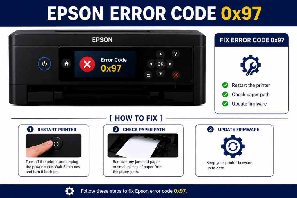 Epson Error Code 0x97