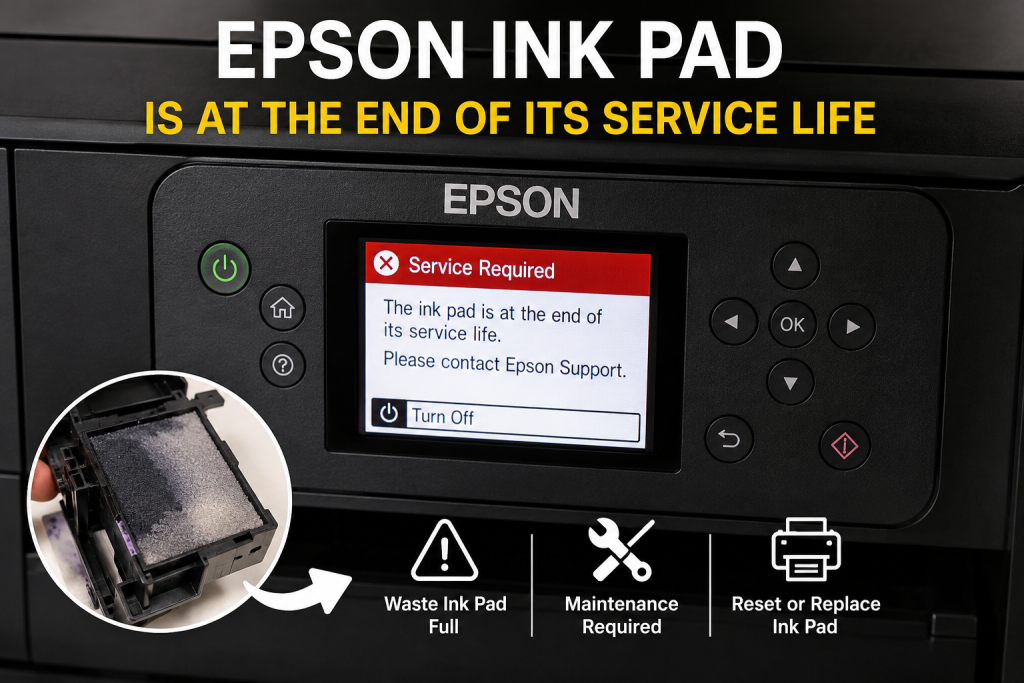 Epson Ink Pad is at the end of its service life