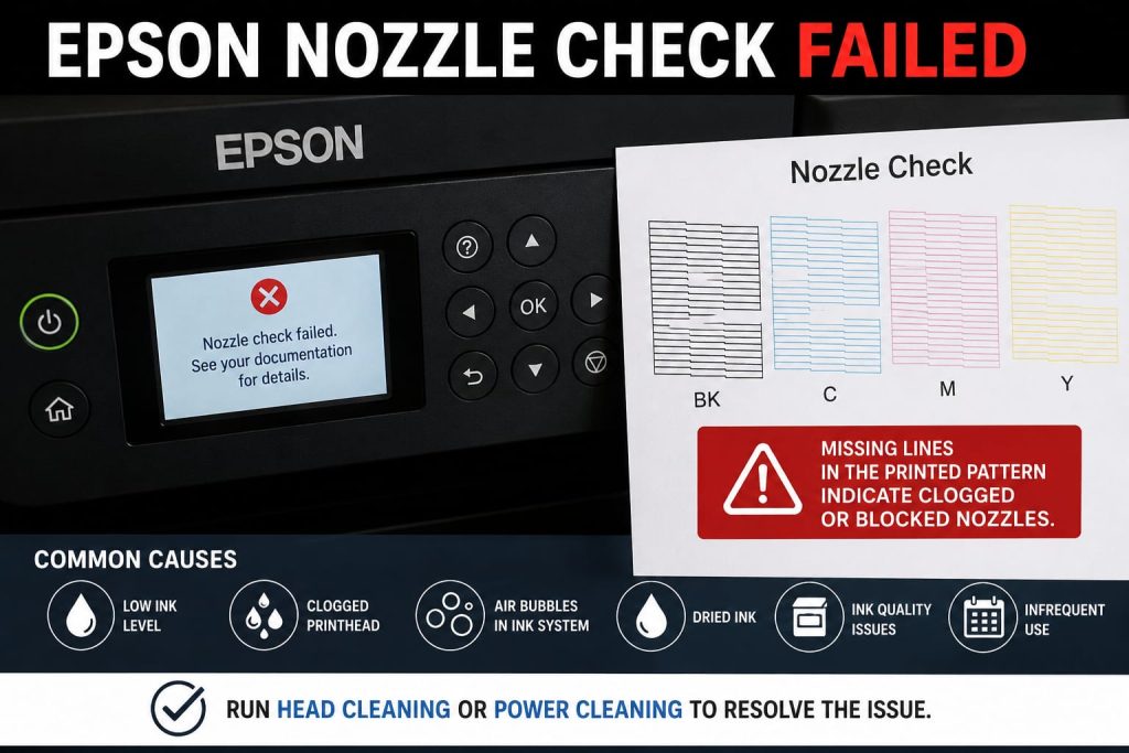 Epson Nozzle Check Failed