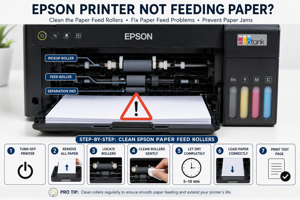Epson Printer Not Feeding Paper