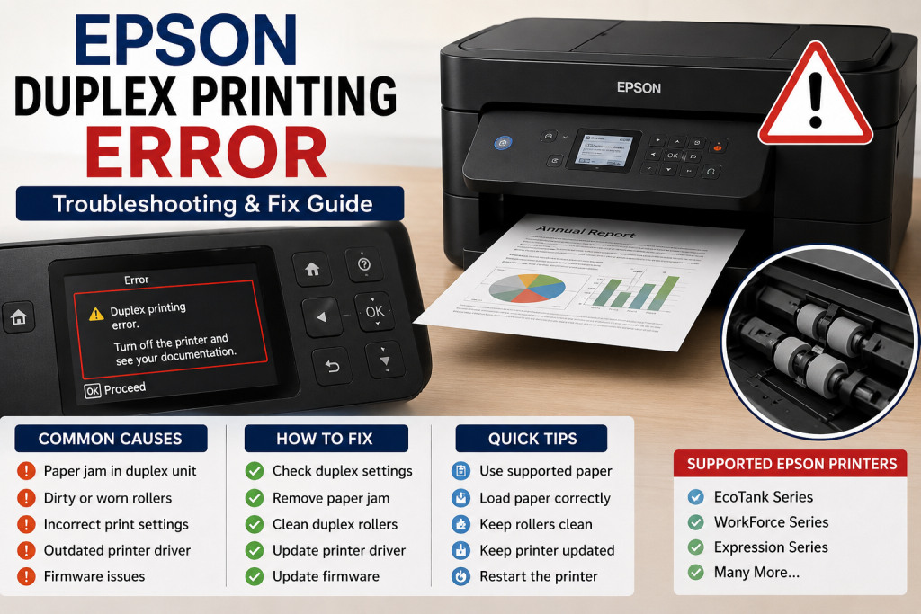 Epson duplex printing error