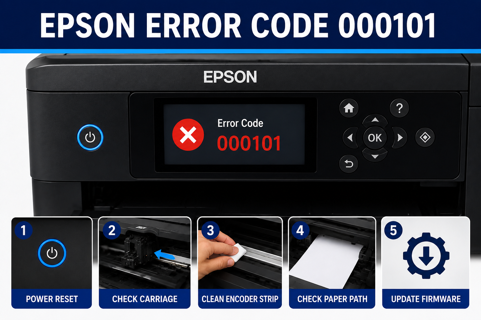 Epson error code 000101